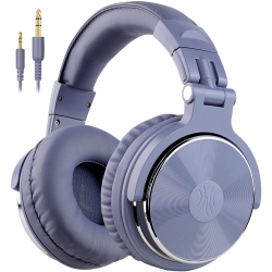 ONEODIO Wired Over-Ear Headphones With Mic Dual-Plugs for Youth Adult Kids-Light In Blue