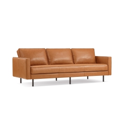 VALENCIA Varese Top Grain Leather Sofa, Cognac