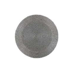 MAISON CONCEPTS Christmas Beaded Round Placemat - Set Of 4 In Silver