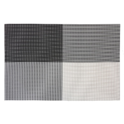 MAISON CONCEPTS Vinyl Placemat Tempo - Set Of 12 In Gray