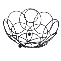 MAISON CONCEPTS Fruit Basket With Powder Coating In Black