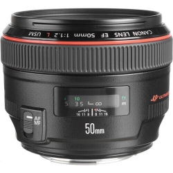CANON Ef 50MM F/1.2L Usm Lens (Black) - 1257B002
