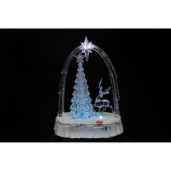 MAISON CONCEPTS Led Musical Acrylic Reindeer With Tree