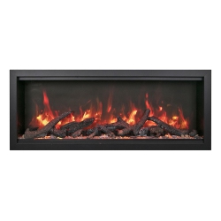 AMANTII Symmetry Extra Tall 100" Sym-100-Xt-Oob-3-Open Box-Indoor / Outdoor Electric Fireplace