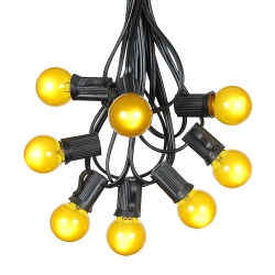 NOVELTY LIGHTS LLC G30 Patio String Lights \w 25 Clear Globe Bulbs – Outdoor String Lights – Market Bistro Café Hanging String Lights – Patio