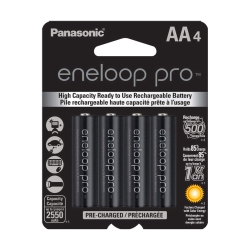 PANASONIC Aa Nimh Eneloop Pro Rechargeable Batteries (4 Card)