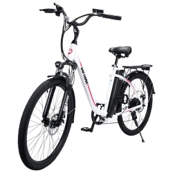 GOTRAX - Ebe6 480W Electric City Bike With Up to 48Km Battery Life - In White