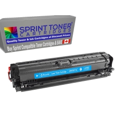 SPRINT TONER Compatible With HP 650A, HP Ce271A Toner Cartridge for Laserjet Cp5520, Cp5525, M750. In Cyan