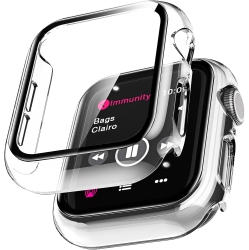 SUPERSHIELD 2 Pack Hard PC Case \w Tempered Glass Screen Protector for Apple Watch Series Se/6/5/4 44Mm, [Touch Sensitive] [HD Ultra-Thin] Full