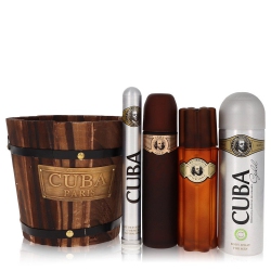 FRAGRANCEX Cuba By Fragluxe Gift Set 3.4 OZ Eau De Toilette Spray + 1.17 OZ Eau De Toilette Spray + 6.7 OZ Body Spray + 3.3 OZ After Shave for Men