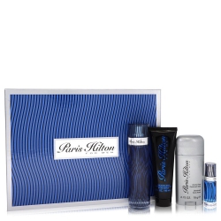 FRAGRANCEX Paris Hilton By Paris Hilton Gift Set 3.4 OZ Eau De Toilette Spray + 3 OZ Body Wash + 2.75 OZ Deodorant Stick + .25 Mini Edt Spray for Men