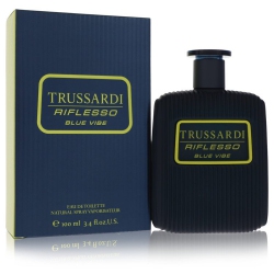 FRAGRANCEX Trussardi Riflesso Vibe By Trussardi Eau De Toilette Spray 3.4 OZ for Men In Blue