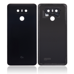 ESOURCE PARTS Replacement Back Cover With Adhesive Pre-Installed Compatible With Lg G6 - Astro In Black