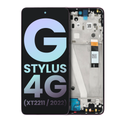 ESOURCE PARTS Replacement Lcd Assembly With Frame Compatible With Motorola Moto G Stylus 4G(Xt2211/2022)(Genuine Oem)(Metallic Rose)