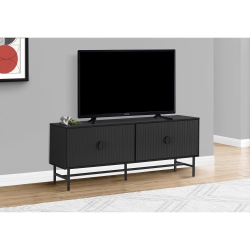 MONARCH SPECIALTIES I 2733 - Tv Stand, 60 Inch, Console, Media Entertainment Center, Storage Cabinet, Living Room, Bedroom Laminate Metal