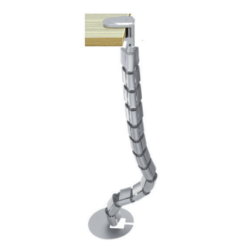 INVECO Vertebrae Desk Clamp Mount Flexible Cable Management System