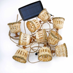 NEWGARDEN Aurora Decorative Led Garland, 26Ft, Solar & Rechargeable Battery