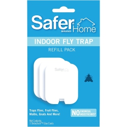 SAFER HOME Indoor Plug-In Fly Trap Refill Pack Of Glue Cards for Sh502 Indoor Fly Trap – 2 Pack (6-Count Refill) Sh503