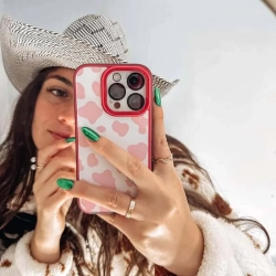 CASECO Magsafe Iphone 14 Cow Print Case In Pink