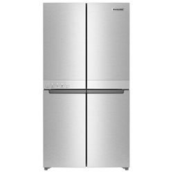 Open Box - KitchenAid 36" 19.4 Cu Ft Counter-Depth French Door Refrigerator (KRQC506MPS) -Metallic Steel -Perfect Condition