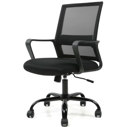 MOUSTACHE Office Chair, Computer Desk Chair With Armrest And Height Adjustable, Mid Back Mesh Task Chair