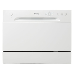DANBY Ddw621Wdb Countertop Dishwasher \w 6 Place Settings, 6 Wash Cycles And Silverware Basket, Energy Star-Rated \w Low Water Consumption And Quiet