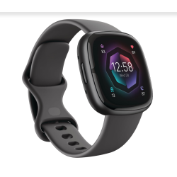 FITBIT Refurbished (Excellent)- Sense 2 Smartwatch-Graphite With Shadow Band In Grey