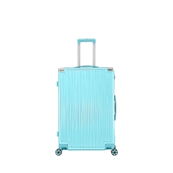 WINGOMART Luggage Lightweight Durable PC+Abs Hardshell, Double Spinner Wheels, Tsa Lock - 24In - Zenith In Turquoise