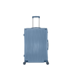 WINGOMART Luggage Lightweight Durable PC+Abs Hardshell, Double Spinner Wheels, Tsa Lock - 24In - Coastal In Blue