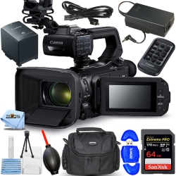 CANON Xa55 Uhd 4K30 Camcorder With Dual-Pixel Autofocus (Pal) + 64GB Bundle