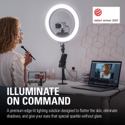 ELGATO Ring Light Premium Edge-Lit Ring Light, 2500 Lumens, Multi-Layer Diffusion, Adjustable Color, App Control Onmac, Windows, Iphone, Android