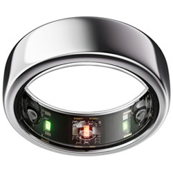 Oura Ring Gen3 - Horizon - Size 8 - Silver | Best Buy Canada
