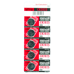 GENERIC Maxell Cr2025 3V Lithium Coin Batteries Made In Japan Version, 5 Count
