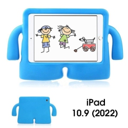CSMART [Cs] 3D Silicone Shockproof Child Kids Protective Stand Cover Case for Ipad 10Th Gen. / Ipad 11Th Gen. / Air 11" 2024 In Blue