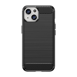 PANDACO Brushed Metal Case for Iphone 15 Plus In Black
