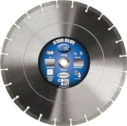 DIAMOND PRODUCTS Core Cut 85261 Star Segmented High Speed Diamond Blade, 14-Inch X 0.125-Inch In Blue