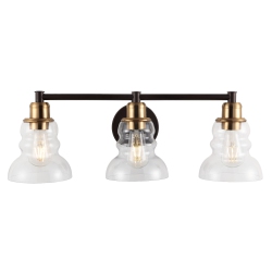 JONATHAN Y Manhattan Vintage Metal/glass Industrial Rustic Led Vanity
