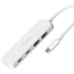 j5create USB-C to Type-C/Type-A Hub (JCH342EC) - Cyan