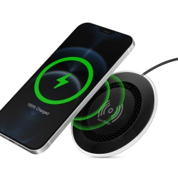 HYPERGEAR 15W Chargepad Pro Wireless Fast Charger W/ USB-C Hub - In Black