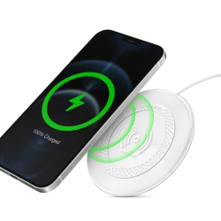 HYPERGEAR 15W Chargepad Pro Wireless Fast Charger W/ USB-C Hub - In White