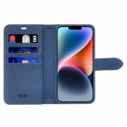 BLU ELEMENT Folio 2-In-1 Magsafe Case | Made for Iphone 16E/15/14/13 | Lazuli In Blue