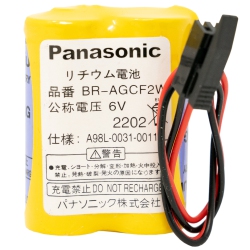 PANASONIC Ge Fanuc Br-Agcf2W 6V Plc Lithium Battery (Black Plug)