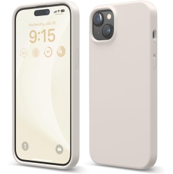 ELAGO Compatible \w Iphone 15 Case, Liquid Silicone Case, Full Body Protective Cover, Shockproof, Slim Phone Case, Anti-Scratch Soft Microfiber