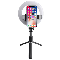 MONSTER Msv7-1007-Mwt 7In Led Ring Light Selfie Stick Tripod