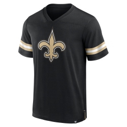 SPORT ARMY Men's New Orlean Saints Nfl Hashmark V-Neck Short Sleeve Jersey In Multicolor