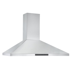 ANCONA 36" Wall Mount Pyramid Range Hood With Night Light Feature