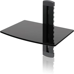 KEEGUARD Component Wall Mount Kit With Cable Management - Ideal for DVD Players, Dvrs, And Gaming Systems - 12.60 X 9.10 X 15.00 Inches In Black