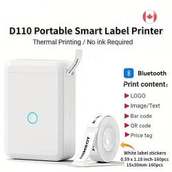 GENER Wireless Mini Bluetooth Label Printer - Labeler Machine With Multiple Templates for Office, Home, And Kitchen Organization