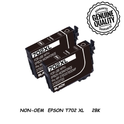 BESTONER [New Chip] 2 Compatible Ink Cartridge Replacement for Epson T702 Epson T702Xl to Use \w Workforce Pro Wf-3720, Workforce Pro Wf-3730