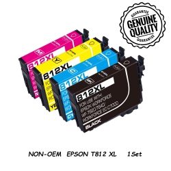 BESTONER [New Chip] 1Set Compatible Ink Cartridge Replacement for Epson T812 812Xl to Use \w Workforce Ec-C7000 Color Mfp Wf-7310 Wf-7820 Wf-7840